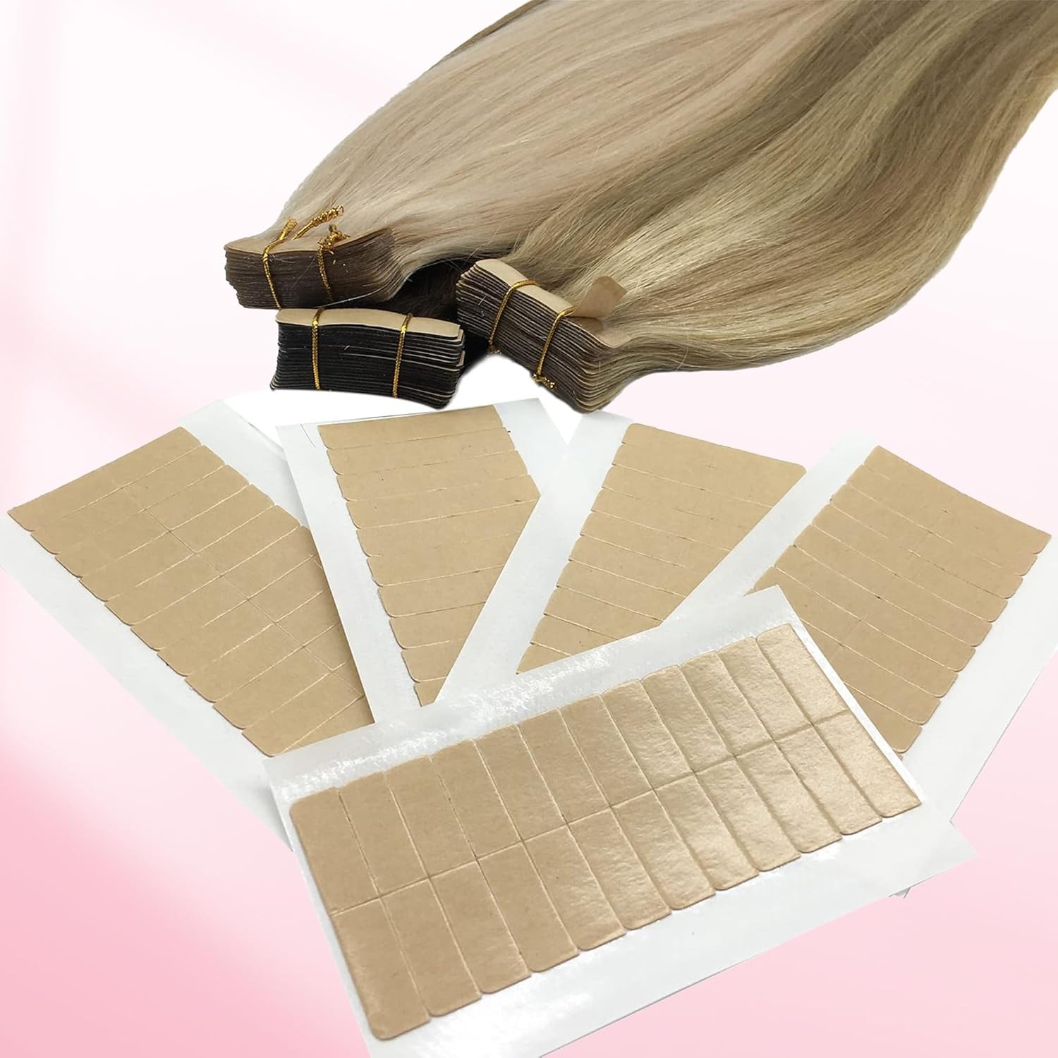 Hair Extension Tape In - 72 ленты (6 листов) для наращивания