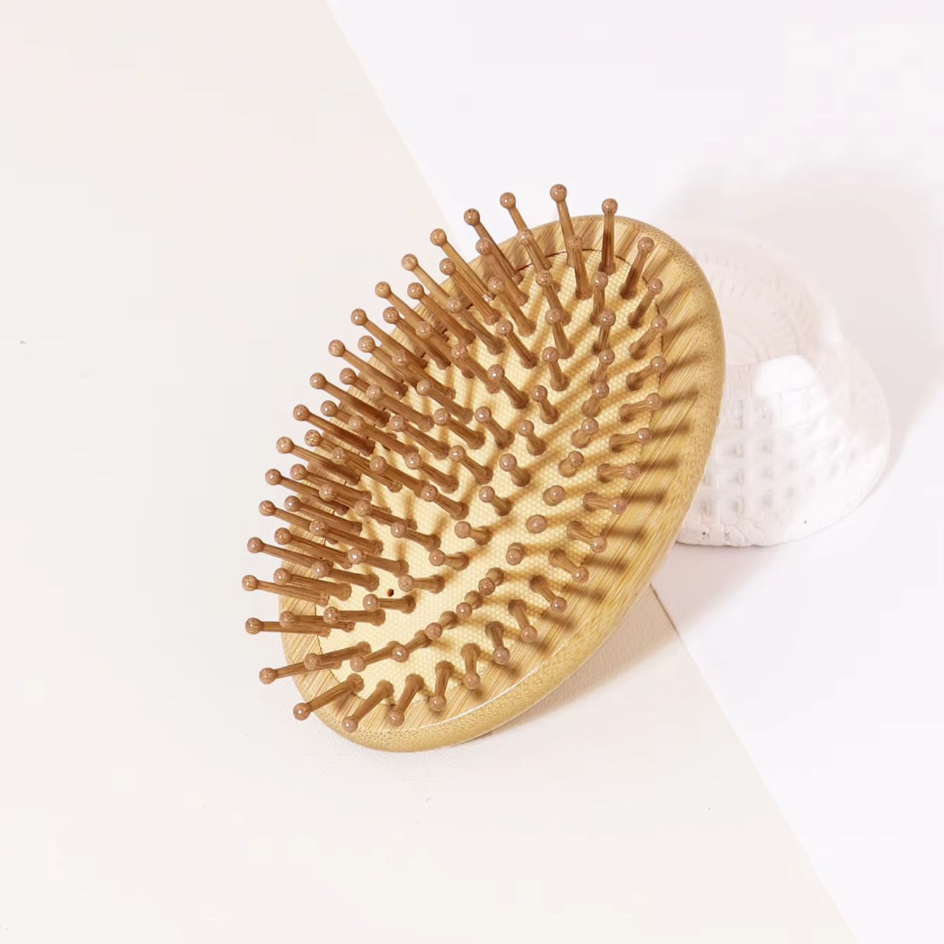 Bamboo Hair Brush - 1 шт. бамбуковая антистатическая массажная щетка