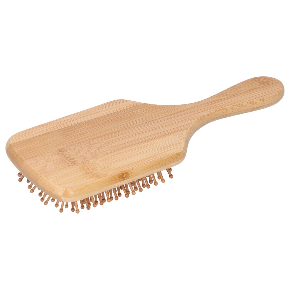 Bamboo Hair Brush - Нежная бамбуковая расческа для волос, антистатическая,