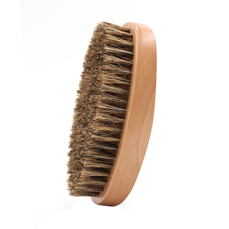 Bamboo Hair Brush - Натуральная щетина кабана, щетка для бороды